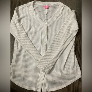 Isaac Mizrahi Women’s Medium White Cardigan Sweater